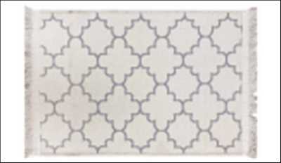 Коврик двухсторонний из хлопка 80х150 серый PAMUKLU DOUBLE ,Турция