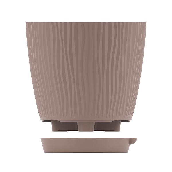 Горшок цв. "Флис" 1,2л с прикорневым поливом (какао)