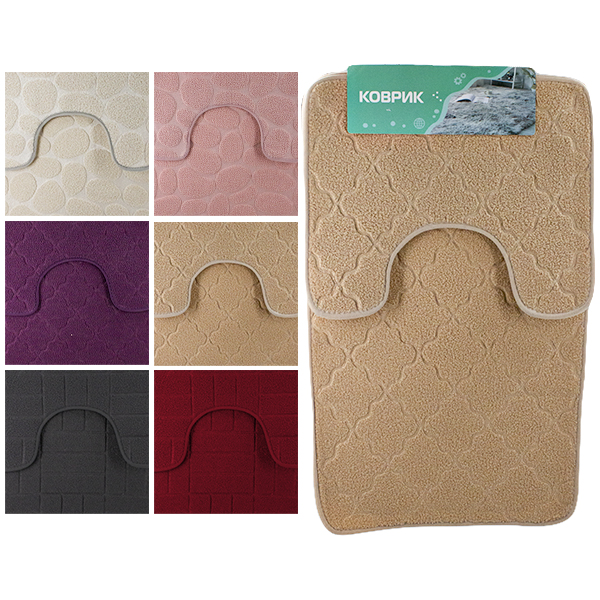 Коврик для ванной комнаты, набор 2шт (50*80см и 48*40см)