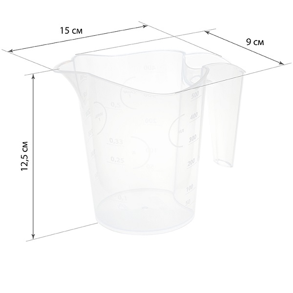 Кувшин мерный 0,5л