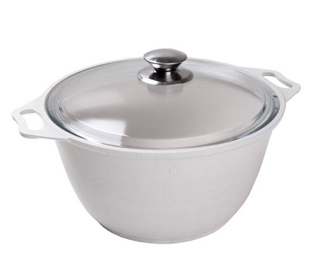 Кастрюля 3л со стеклянной крышкой,АП(светлое) линия "Традиция"