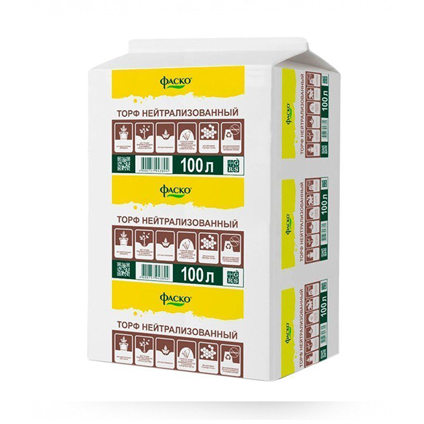 Торф нейтрализованный Фаско прессованный 100л