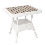 Стол квадратный RATTAN Ola Dom 785х795х225 мм (белый)