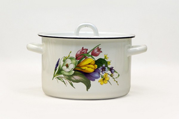 Кастрюля эмал 3,0л  тор  01-В1612/4