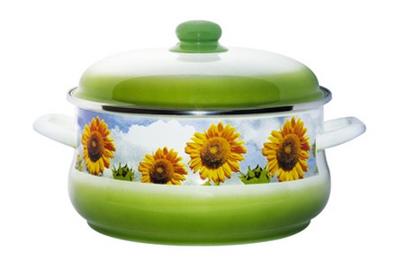 Кастрюля 2л конич. ПОДСОЛНУХИ