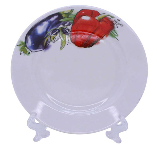 Тарелка мелкая диам. 240 мм Гладкий край Овощи  Тарелка мелкая диам. 240 мм Гладкий край Овощи