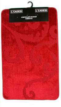 Коврик из полипропилена на латексной основе, "L'CADESI MONO", 60*100см, Вишневый