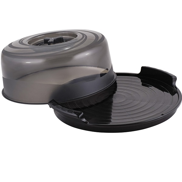 Крышка для СВЧ Sugar&Spice D250 с клап. с поддоном серый прозрачный