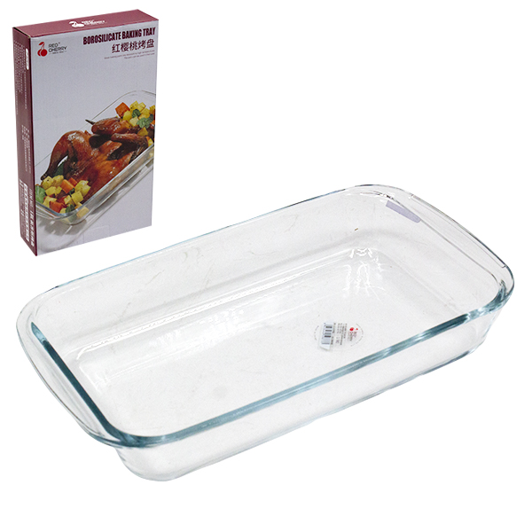 Форма для запекания стеклянная 17*30*5см (прямоугольная)