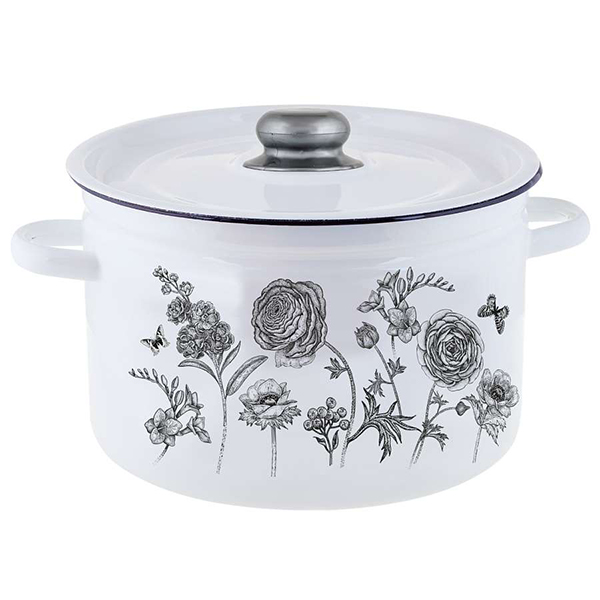 Кастрюля эмал цил Je t’aime 7,0л ТМ Appetite