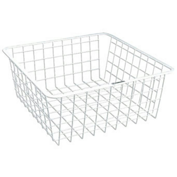 Корзина декоративная металлическая 285х220х125 (белая)(хпп) (то)