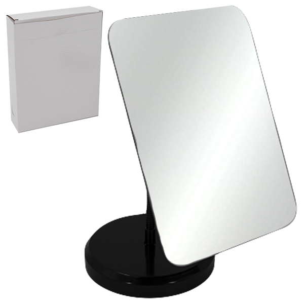 Зеркало прямоугольное 20*15*11см, с пластиковой гибкой подставкой