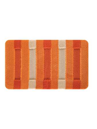 Комплект ковриков из полипропилена , " HIGH MONO" из 2-х шт. 50*80см,  оранж