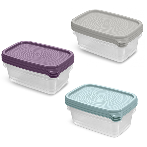 Контейнер "Романо" прямоугольный набор 3 шт 0,45л (то)