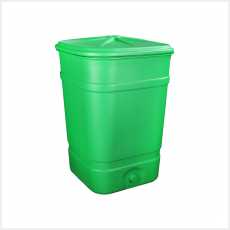 Бочка-бак 300л с крышкой  (квадратный) (микс)