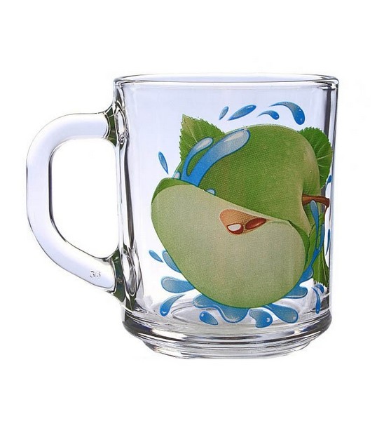 Кружка 200 мл  "Зеленый чай" Яблоко зеленое