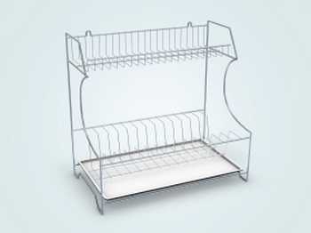 Тарелосушка  универсальная цинк, с поддоном  400х240х395 