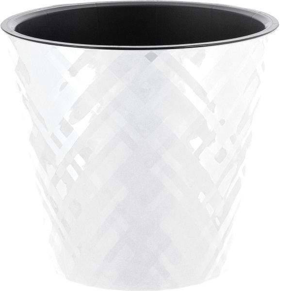 Горшок для цветов Manhattan D280мм 11л c дренажной вставкой белоснеж.жасмин (то)