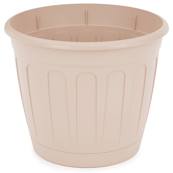 Горшок цв. "Дионис" 3,6л. с поддоном (бежевый)