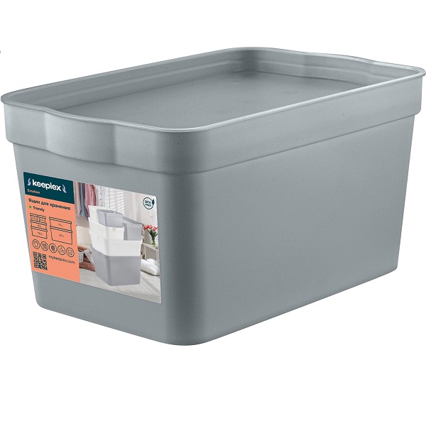 Ящик для хранения 2,3л Trendy серый топаз (то)