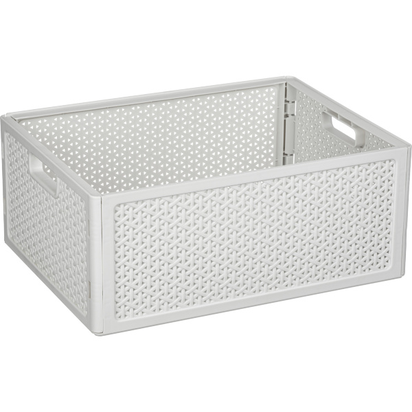 Ящик складной "Wenge" 10л, 320х240х130мм (светло-серый)