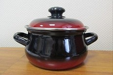 Кастрюля эмал  4,5л Южанка 39153АП2