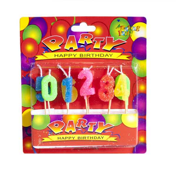Свечи HAPPY BIRTHDAY (цифры)