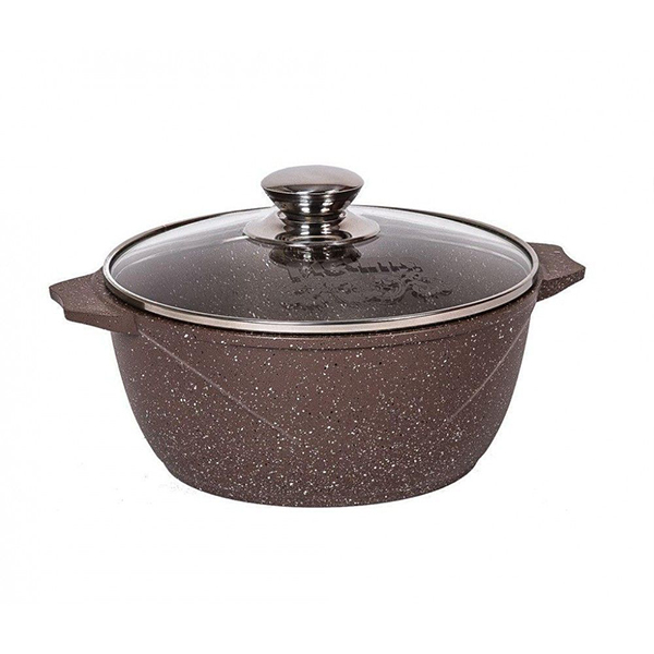 Кастрюля 4л "Гранит brown" 