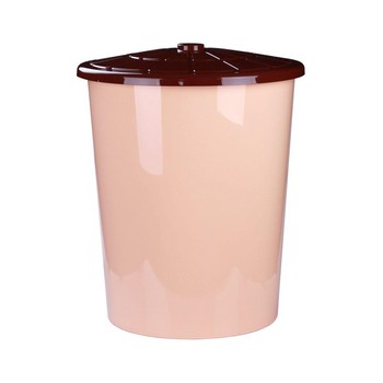 Бак 100л с крышкой универсальный (бежевый)(то)