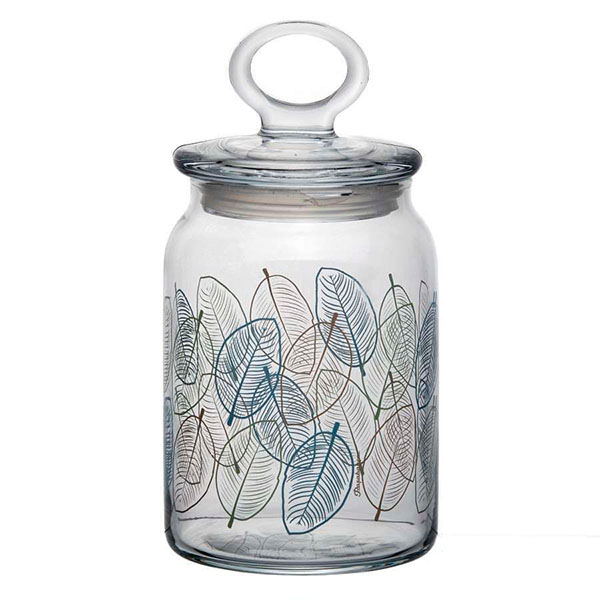 Банка с крышкой ЛИВС 860 мл 3 цв. (рис.41548)