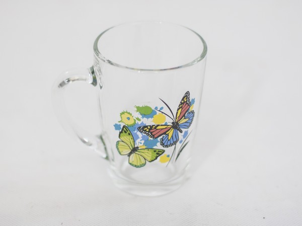 Кружка  300 мл "Капучино" Танец бабочек микс