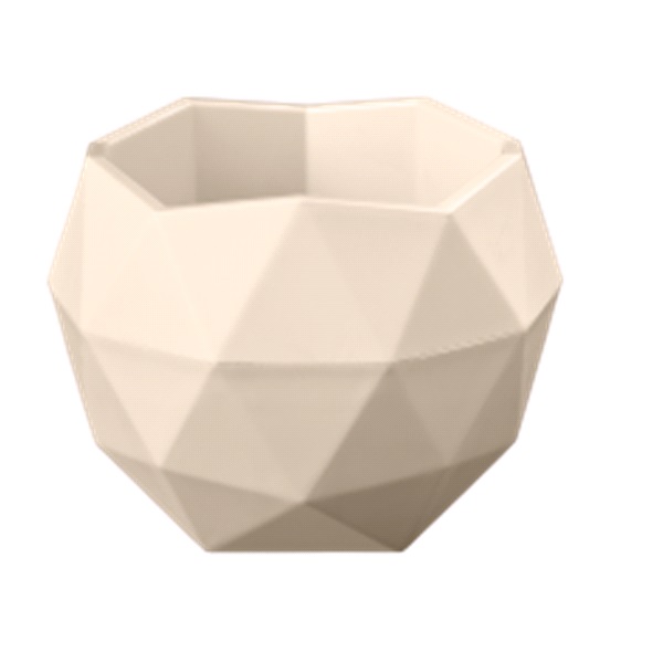 Кашпо Топаз 2,5л Кремовый d21,8 h15см