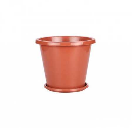 Горшок цветочный "Эконом" 3л (коричневый)(то)