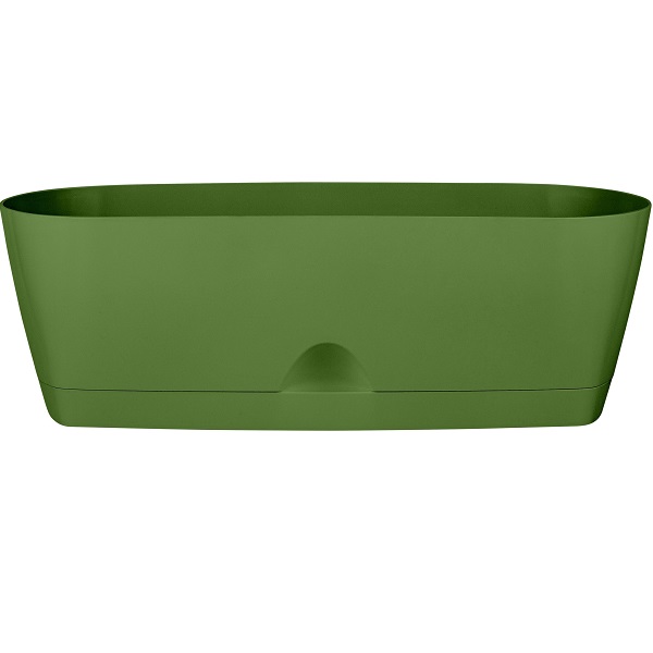 Горшок для суккулентов Amsterdam овальный 25см оливковый (то)