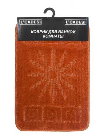 Коврик из полипропилена на латексной основе, "L'CADESI NEW MONO", 40х60см, терракотовый , Турция