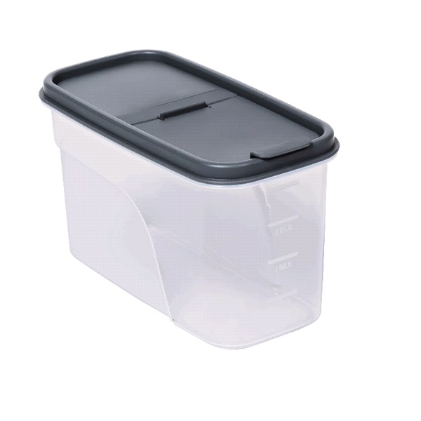 Контейнер для сыпучих продуктов 1,2л (серый)  (то)