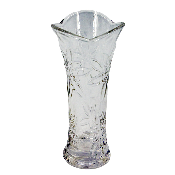 Ваза стеклянная для цветов h-18см 