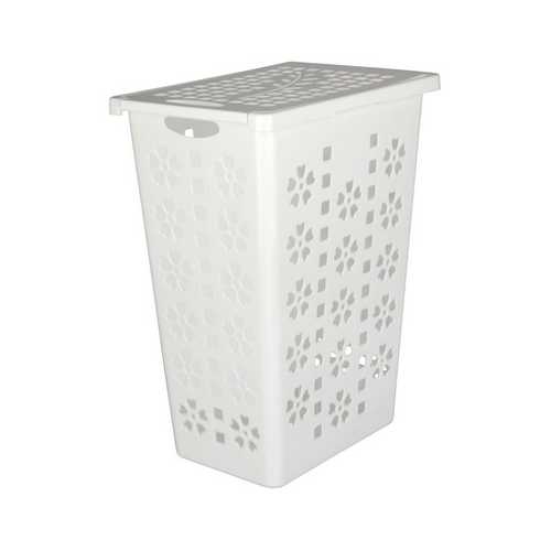 Корзина для белья "Виолетта" 30л (белый)