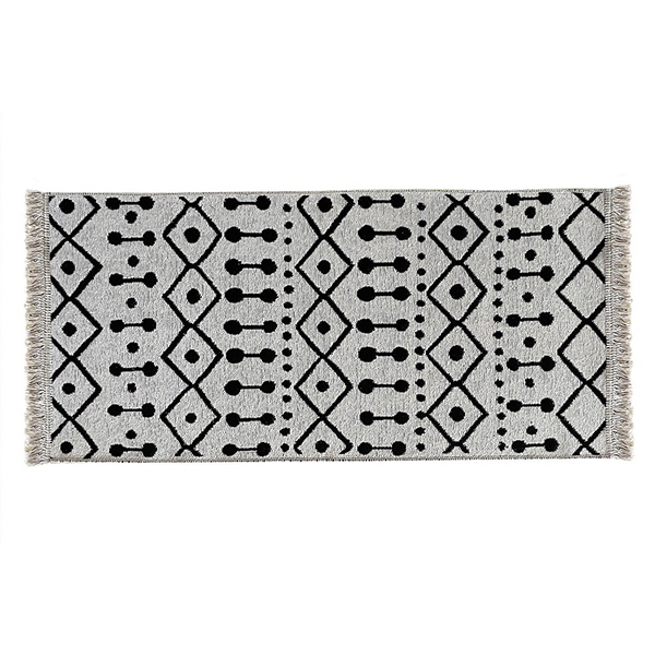 Коврик Kilim GOLD из хлопка 80*150 серый, Турция