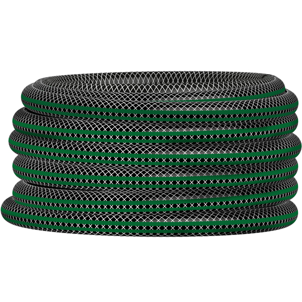 Шланг IN GREEN GARDEN ПВХ армированный 4-х слойный для полива черный оникс (то)