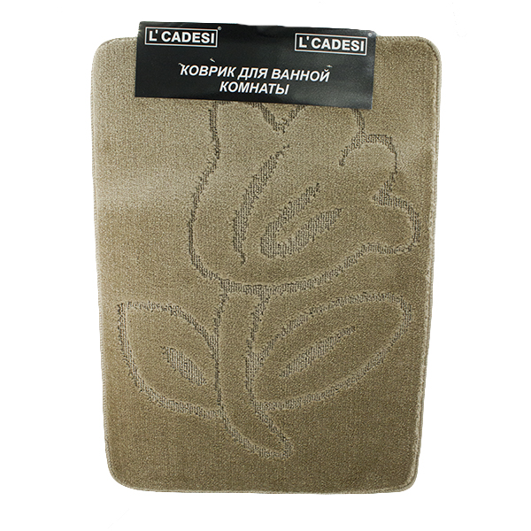 3005А  Коврик для ванной 57х80 бежевый, Турция