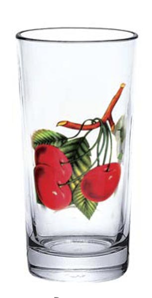 Набор стаканов 6шт. 300 мл "Гладкий"  Вишня