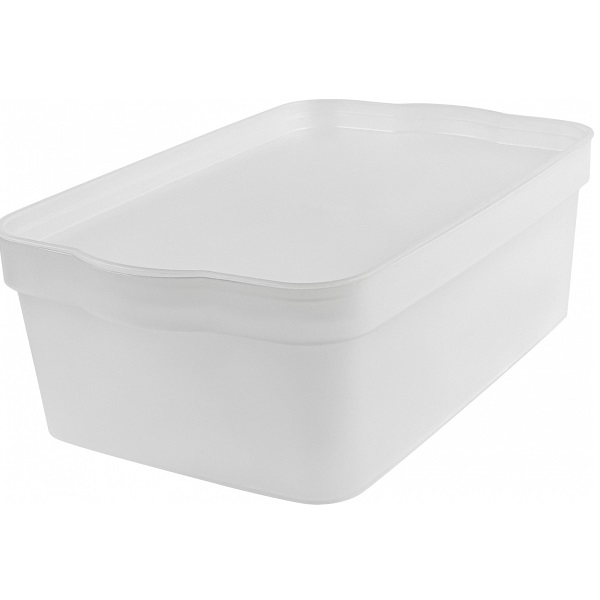 Ящик для хранения 6л Trendy матовый кристалл (то)