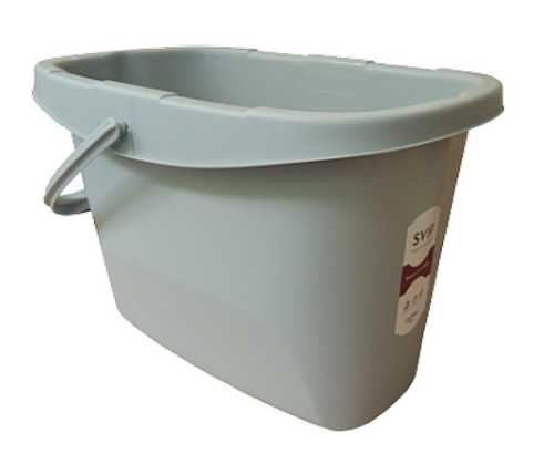 Ведро 13л Step прямоугольное бордо (то)