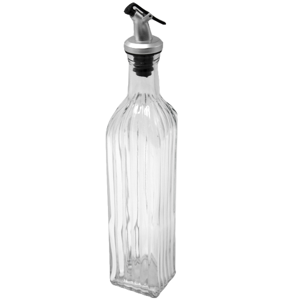 Емкость стеклянная для масла 500мл, с дозатором