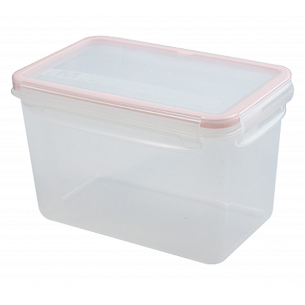 Контейнер для СВЧ 2л "ЭКСТРА ЛОК" M (розовый) (то)