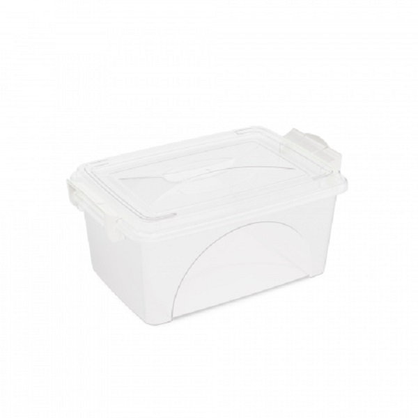 Контейнер прямоуг. с ручками 4,5л. (прозрачный)(то)