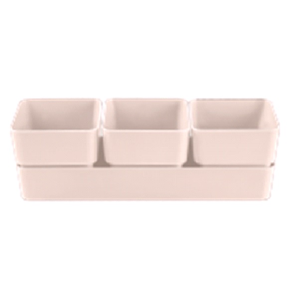 Кашпо "Фиори" Трио 0,45л Пудровый