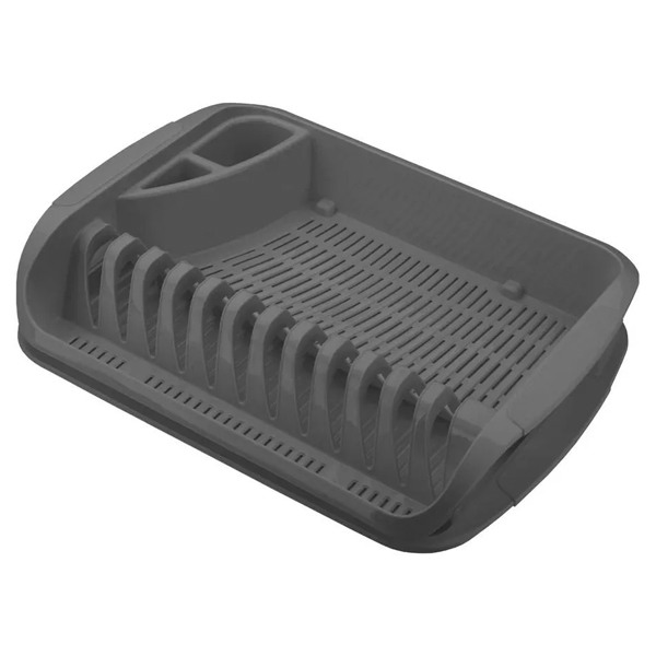 Сушилка для посуды 295х395х80мм серый (то)