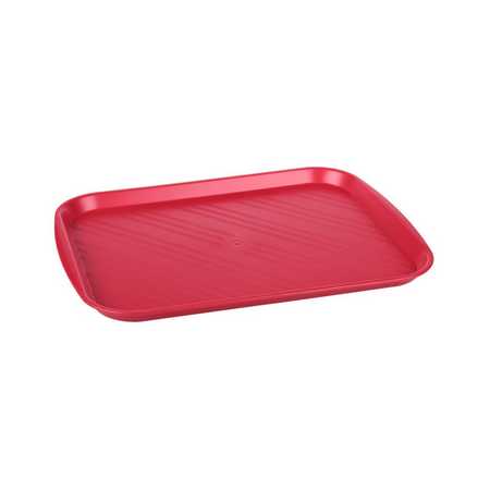 Поднос столовый (480х360мм)(красный)  (то)